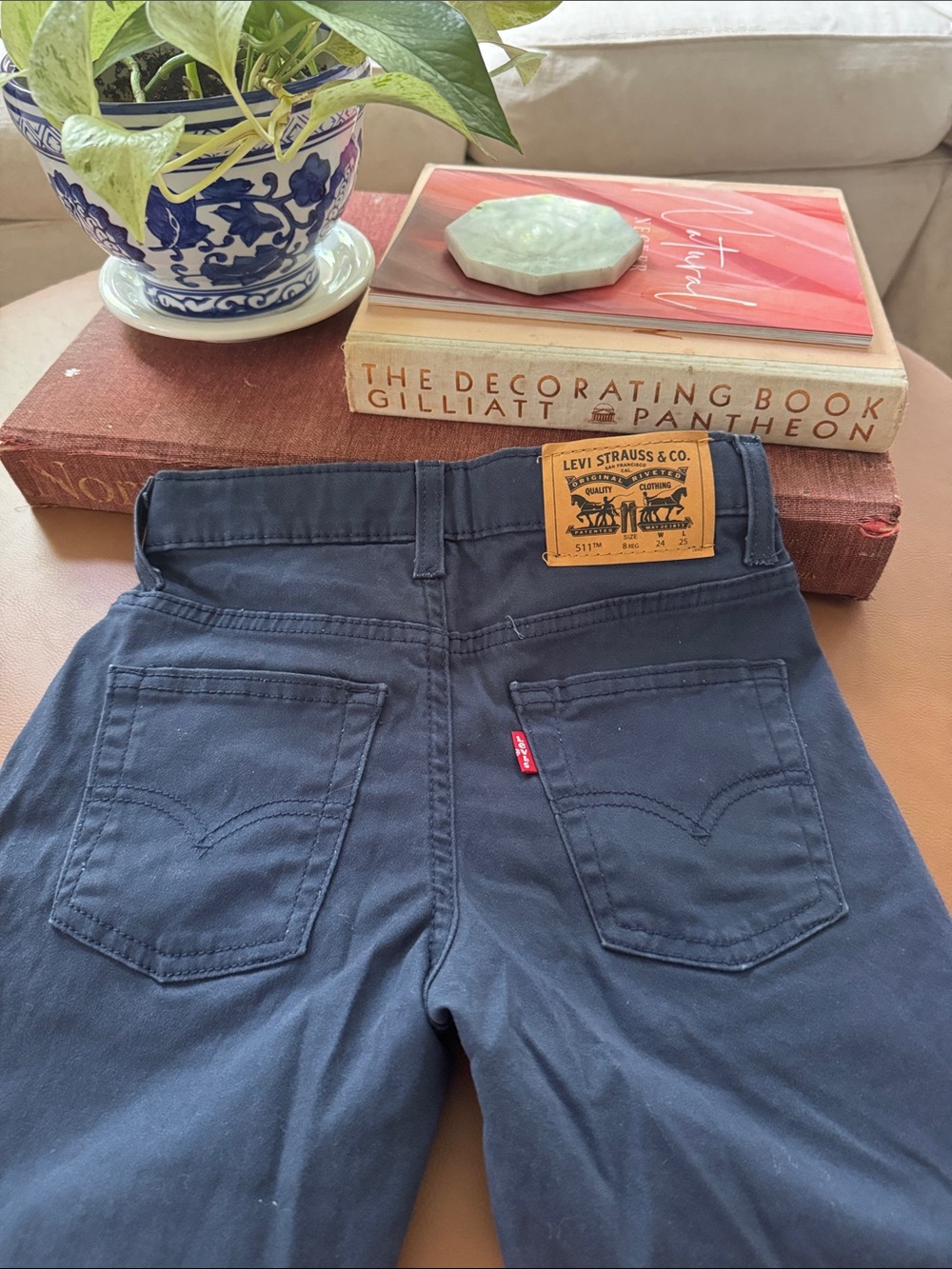 Levi's kids Navy Slim Straight Jeans